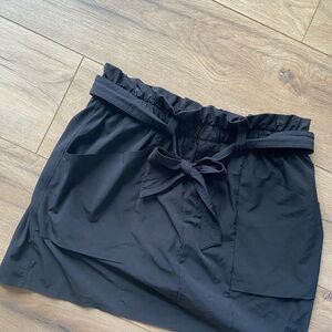 Athleta Black Skyline Paperbag Skort